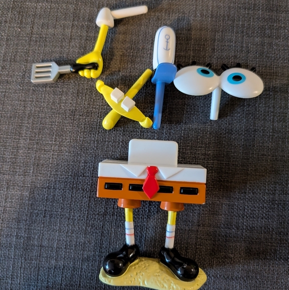 Vintage SpongeBob SquarePants Potato Head 2006 Set & 2002 Play-Doh SpongeBob Set - Picture 9 of 11